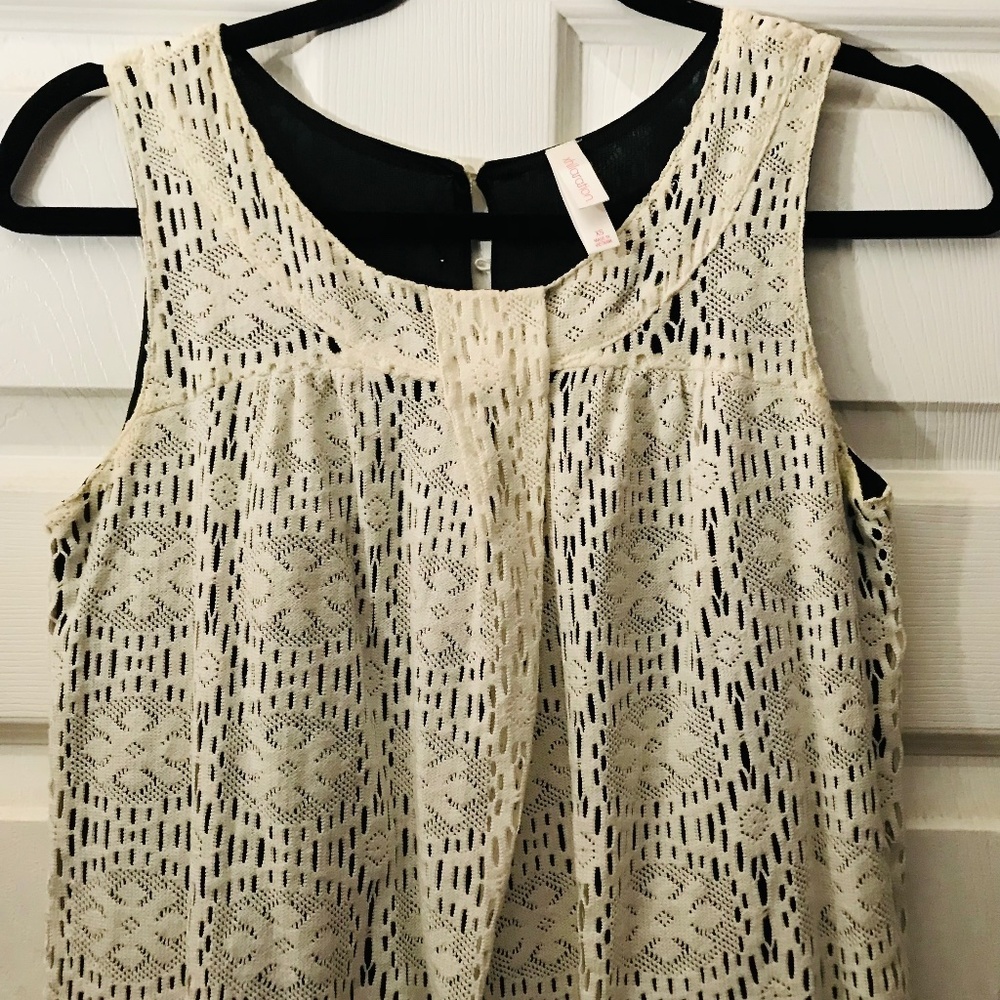 Mod White Lace 60s Style Baby Doll Mini Dress